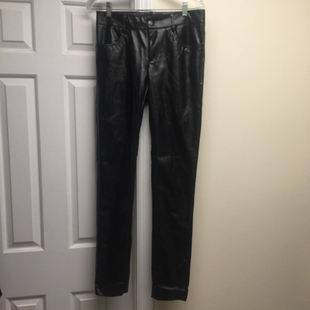 Faux Leather Pants